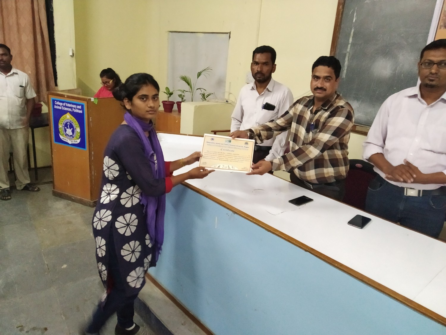 Participant Receiving Certificate